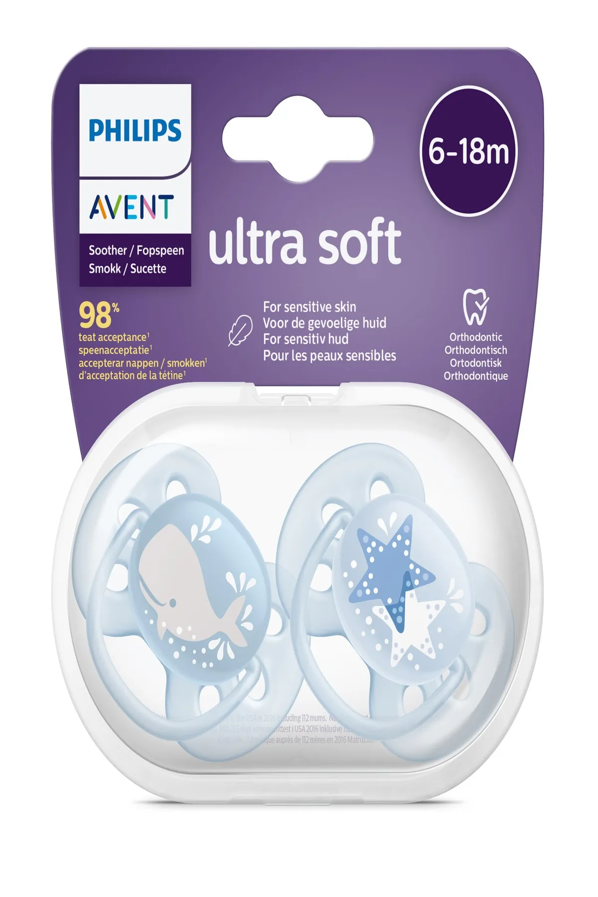 Avent Emzik SCF223/03 6-18 Ay Erkek Ultra Soft - 1