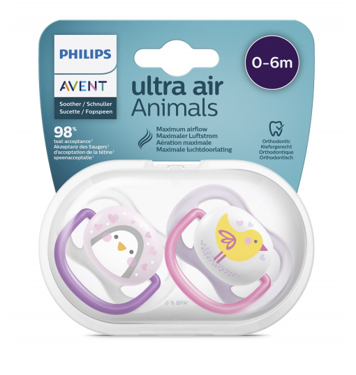 Avent SCF080/06 Ultra Air Animals 0-6 Ay Emzik - 1