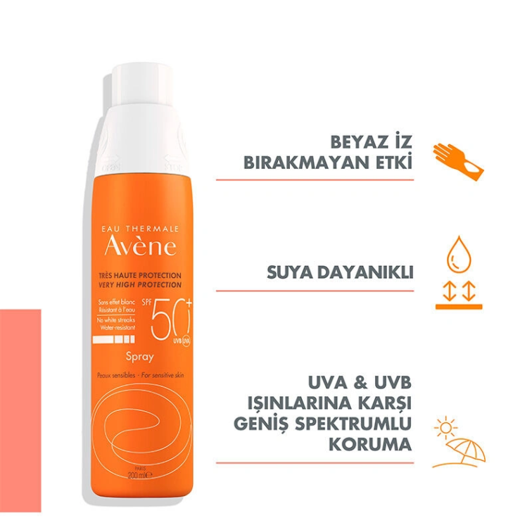 Avène Eau Thermale Sprey SPF50+ 200 ml - 2