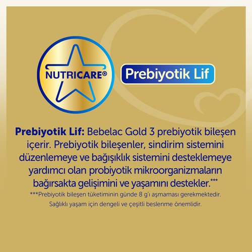 Bebelac Gold 3 Devam Sütü 800 gr 1 Yaşından Itibaren - 7