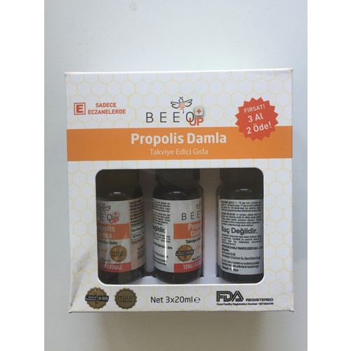 Bee'o Up Propolis Damla %30 20 ml - 3 Al 2 Öde - 1