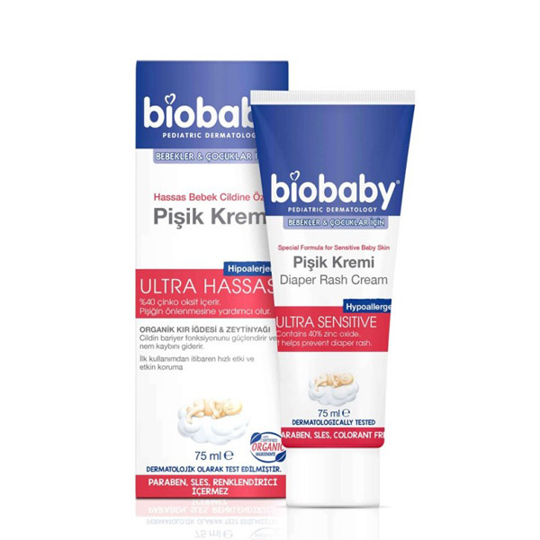 Biobaby Bebek Pişik Kremi %40 Çinko 75 ml - 1