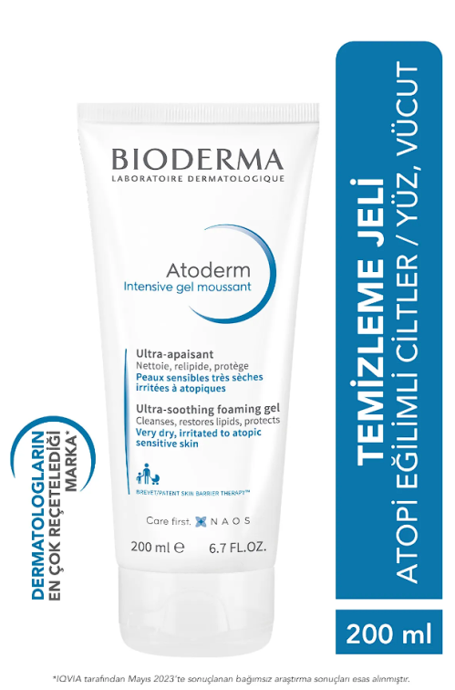 Bioderma Atoderm Foaming Gel 200 ml - Yüz Yıkama Jeli - 1