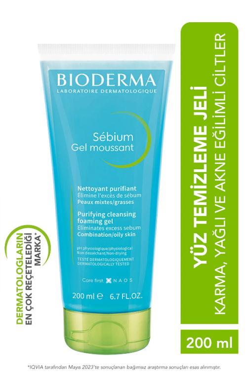 Bioderma Sebium Foaming Temizleme Jeli 200 ml (Özel Fiyatlı) - 1