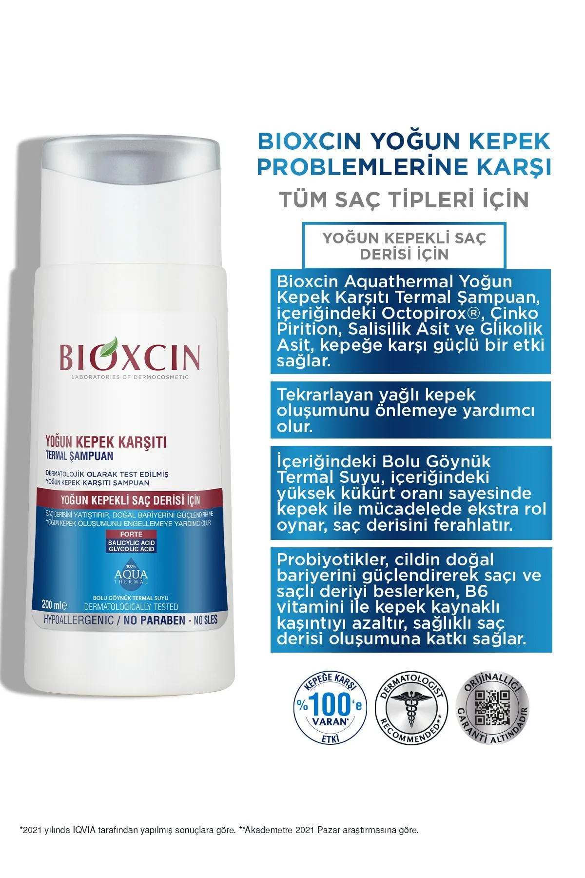 Bioxcin Aqua Thermal Yoğun Kepek Karşıtı Şampuan Ds 200ml - 5