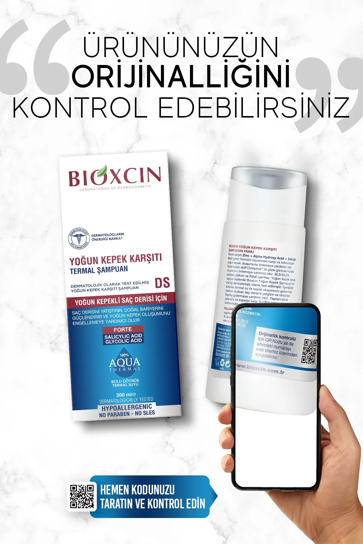 Bioxcin Aqua Thermal Yoğun Kepek Karşıtı Şampuan Ds 200ml - 4