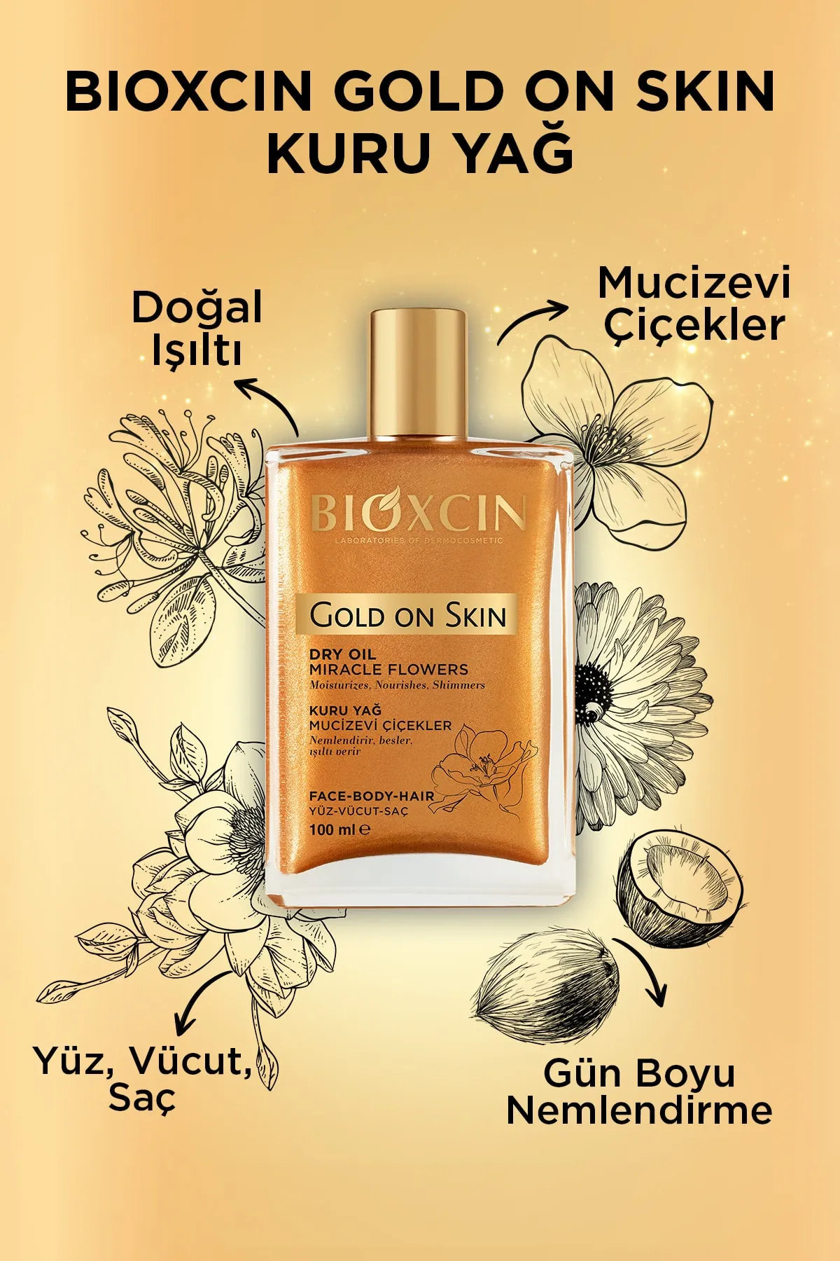 Bioxcin Gold On Skin Kuru Yağ 100 ml - 7