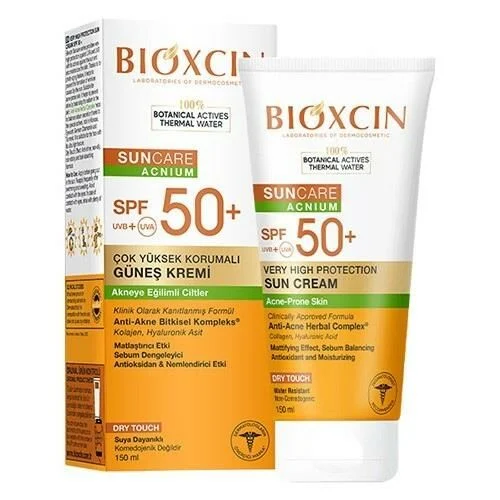 Bioxcin Sun Akneye Eğilimli Cilt Güneş Kremi SPF50 150ml - 1