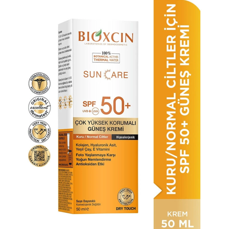 Bioxcin Sun Care Kuru Ciltler için Güneş Kremi SPF 50+ 50 ml - 1