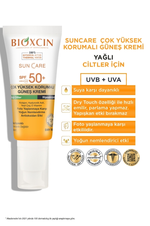 Bioxcin Sun Care Yağlı Ciltler İçin Güneş Kremi SPF50+ 50 ml - 2