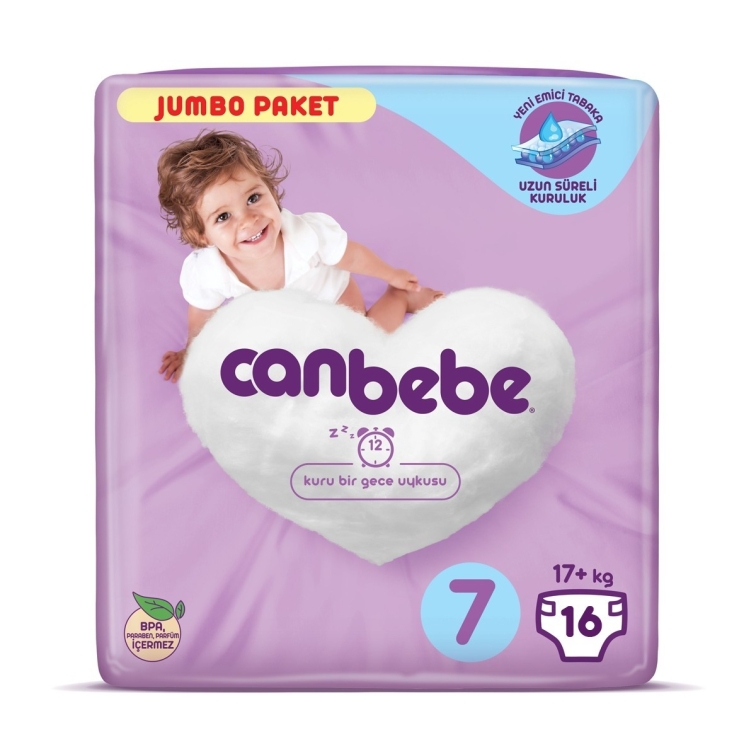 Canbebe Çocuk Bezi 7 Numara 16'lı - 1