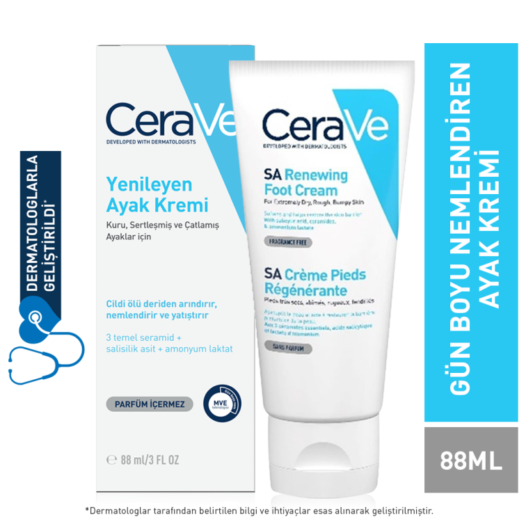 CeraVe SA Yenileyen Ayak Kremi 88 ml - 2