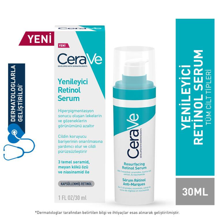 Cerave Yağlı ve Düzensiz Ciltler İçin Retinol Serum 30 ml - 2