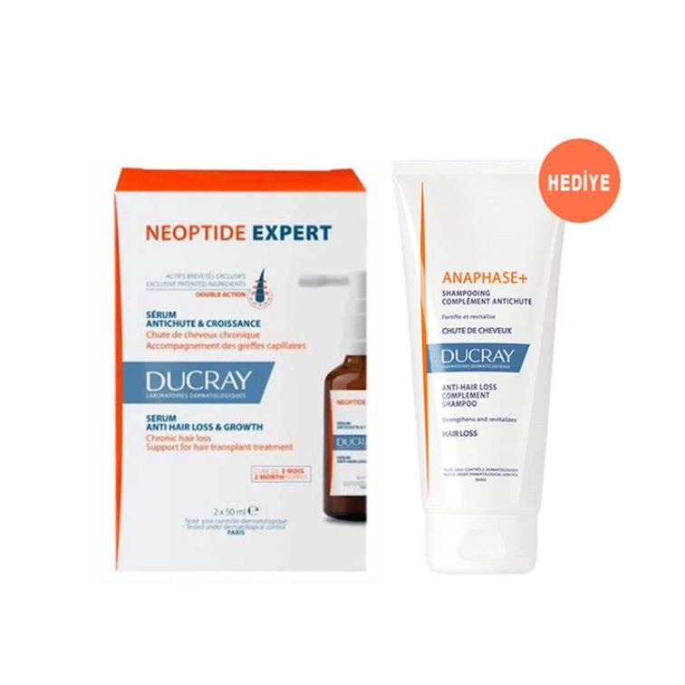 Ducray Neoptide Expert Saç Dökülmesi Karşıtı Serum 2x50 ml Alana Anaphase Şampuan 100 ml HEDİYE - 1