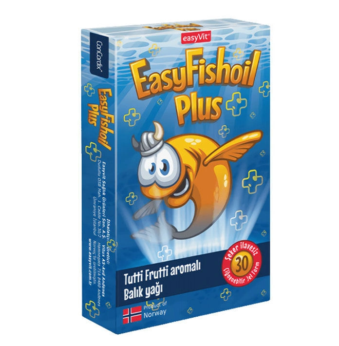 Easy Fish Oil Plus Tutti Frutti Aromalı Balık Yağı 30 Çiğnenebilir Jel - 1