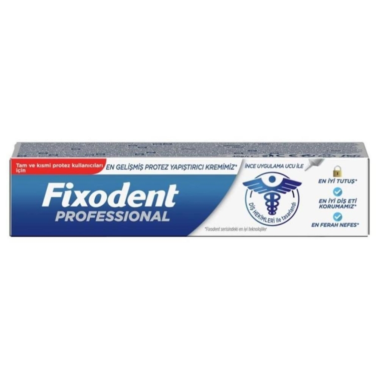 Fixodent Diş Protez Yapıştırıcı Krem Professional 40 gr - 1