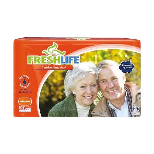 Freshlife Medium 30lu Belbantlı Hasta Bezi - 1