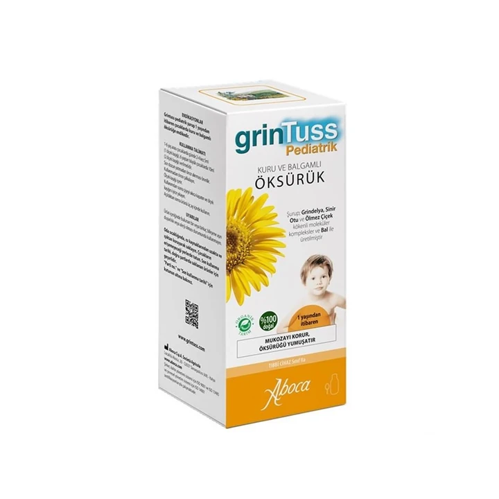 Grintuss Pediatrik Öksürük Şurubu Kids 128 gr - 1