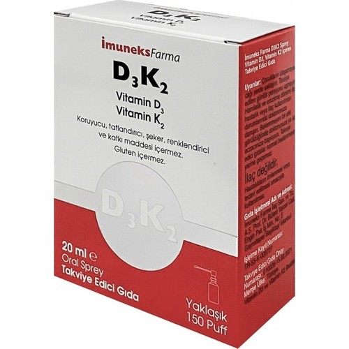 İmuneks D3 K2 Vitamin Sprey 20 ml - 1