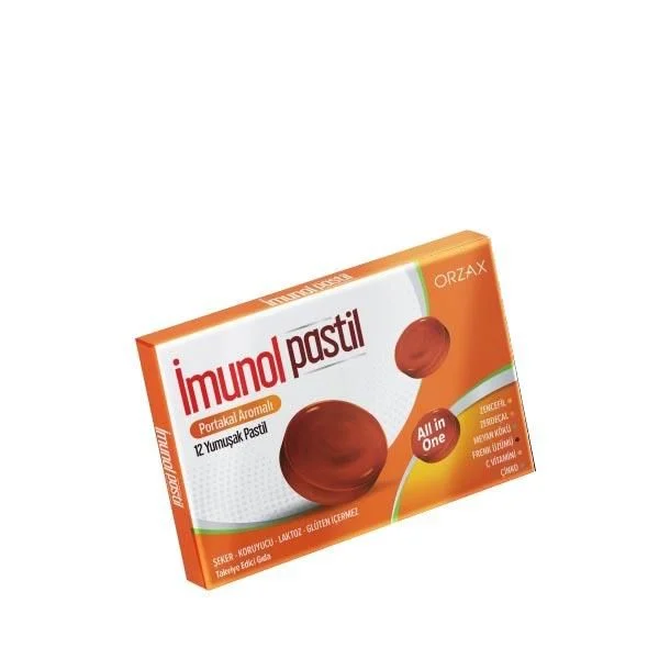 İmunol Portakal Aromalı 12 Pastil - 1