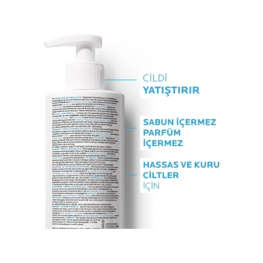 La Roche-Posay Toleriane Caring Krem Temizleyici Kuru/Hassas Ciltler 400Ml - 3