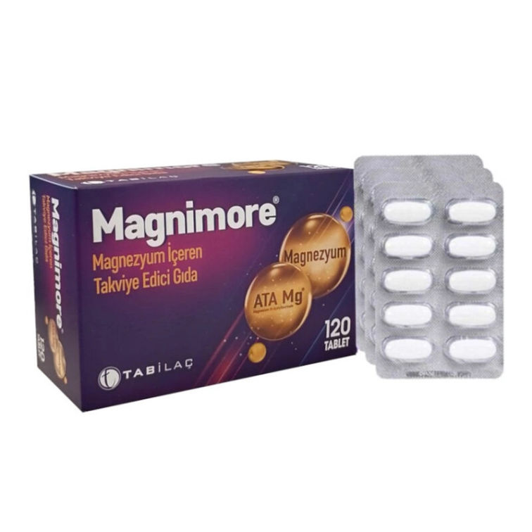 Magnimore Magnezyum İçeren Takviye Edici Gıda 120 Tablet - 1