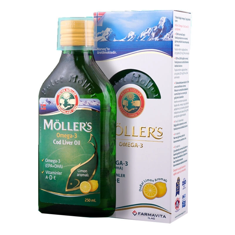 Möllers Omega 3 Takviye Edici Gıda Limonlu 250 ml - 1