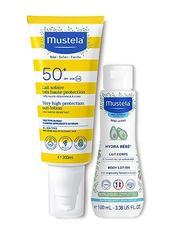 Mustela Güneş Losyonu SPF50 200 ml + Mustela Hydra Bebe 100 ml - 1