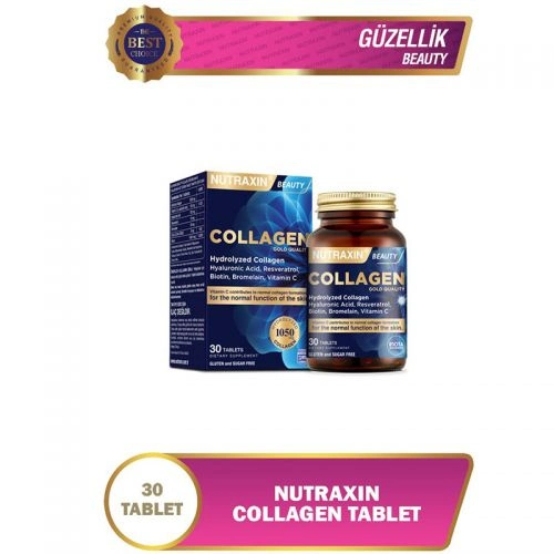 Nutraxin Hidrolize Kolajen Hyaluronic Acid 30 Tablet Gold Collagen - 2