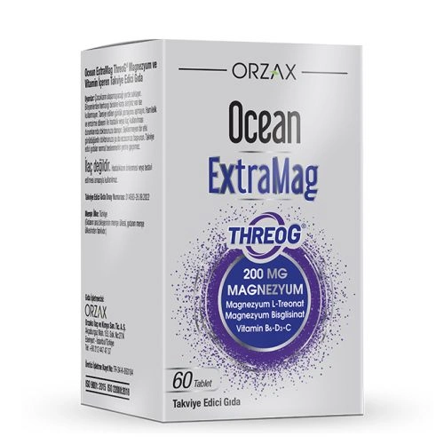 Orzax Ocean ExtraMag Threog Takviye Edici Gıda 60 Tablet - 1