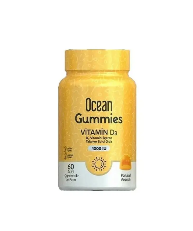 Ocean Gummies Vitamin D3 60 Çiğneme Form - 1