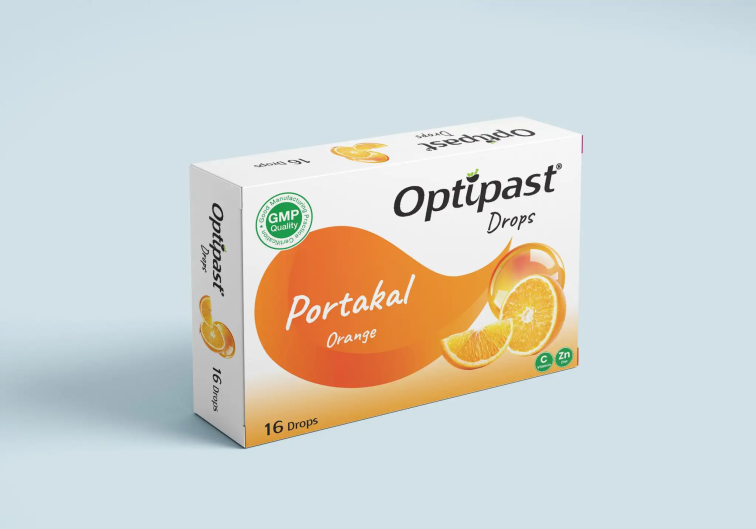 Optipast Drops Portakal & C Vitaminli 16 Pastil - 1