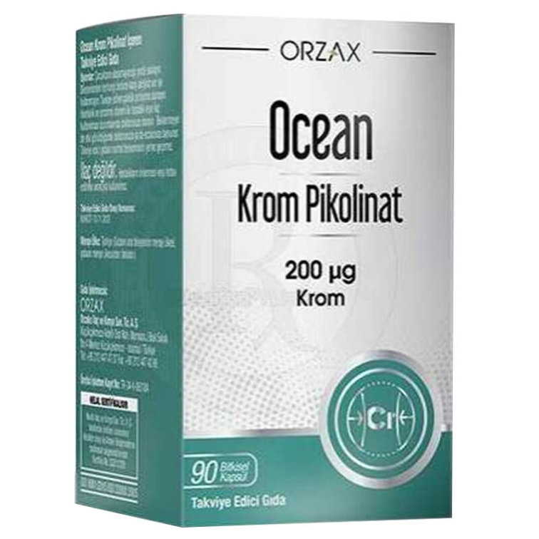 Orzax Ocean Krom Pikolinat 90 Bitkisel Kapsül - 1