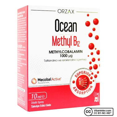 Orzax Ocean Methyl B12 Sprey 1000 mg 10 ml - 2