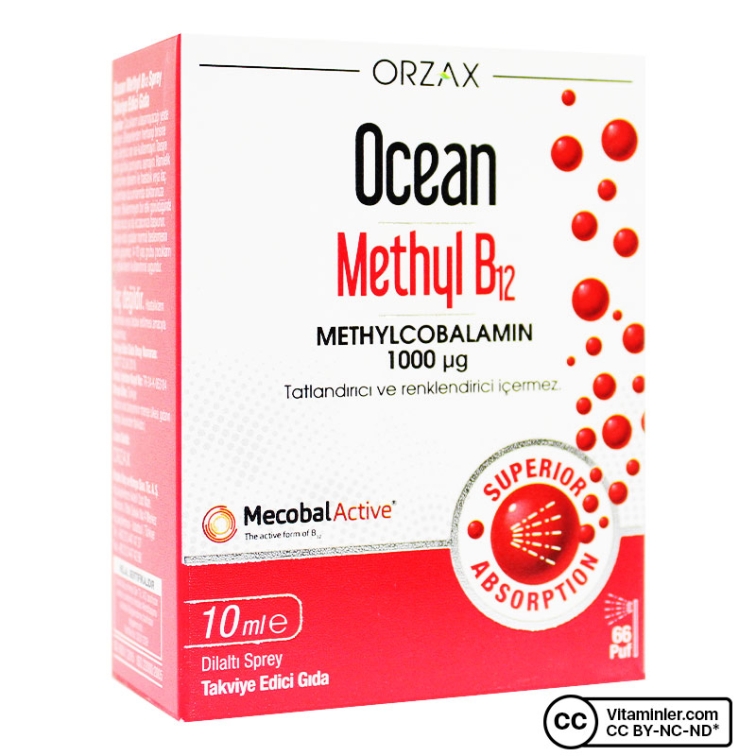 Orzax Ocean Methyl B12 Sprey 1000 mg 10 ml - 2