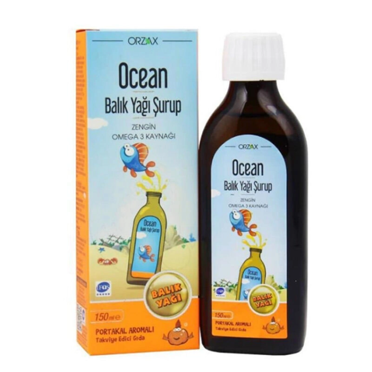 Orzax Ocean Omega3 Şurup 150 ml - Portakal - 1