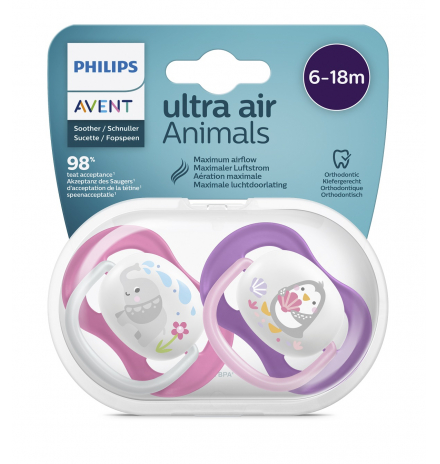 Philips Avent SCF080/08 Ultra Air Emzik Kız 6-18 Ay - 1