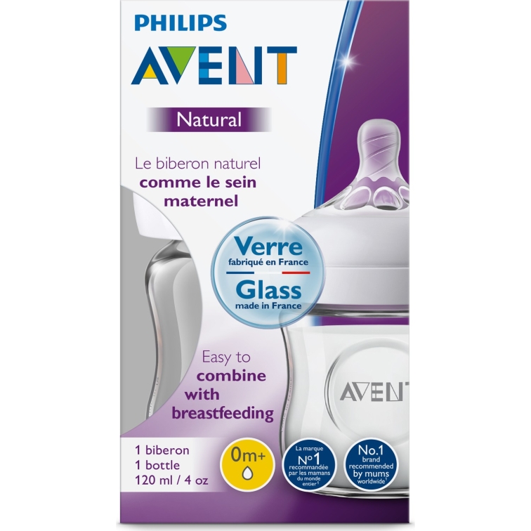 Avent Natural Cam Biberon 0 Ay+ 120 ml - 1