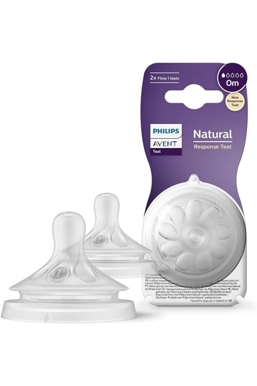 Philips Avent Natural Response 2'li Biberon Emziği, 1 Numara, 0 Ay+ - 1