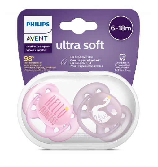 Avent 22302 Ultra Soft Emzik Kız 6-18 Ay - 1