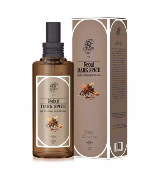 Rebul Dark Spice Kolonya Cam Şişe 100 ml - 1