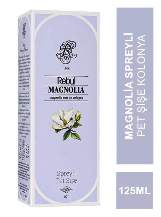 Rebul Magnolia Spreyli Pet Şişe Kolonya 125 ml - 1