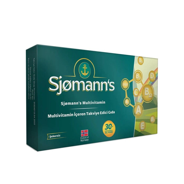 Sjomann’s Multivitamin İçeren Takviye Edici Gıda 30 Adet Çiğnenebilir Jel Form - 1