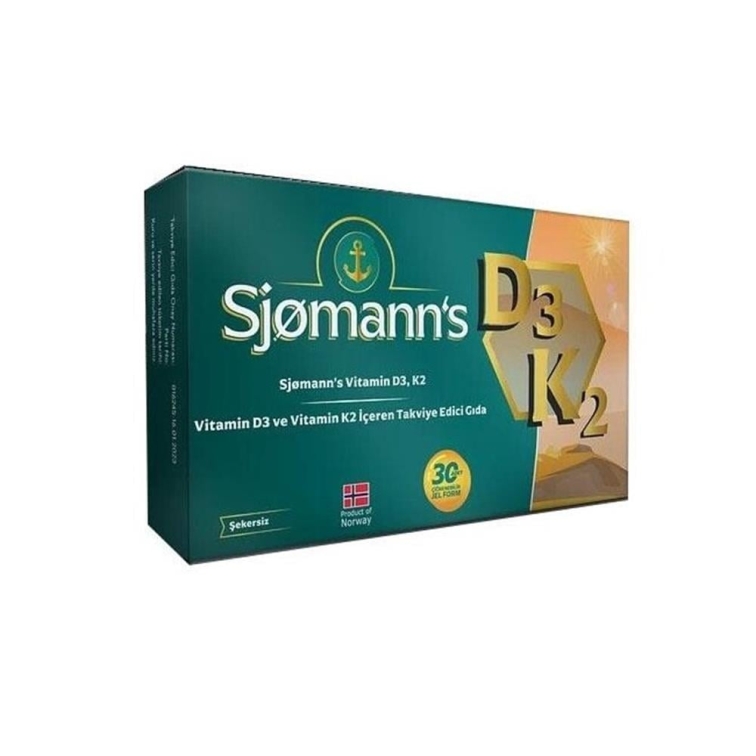 Sjomann's Vitamin D3 K2 Çiğnenebilir Jel Form - 1