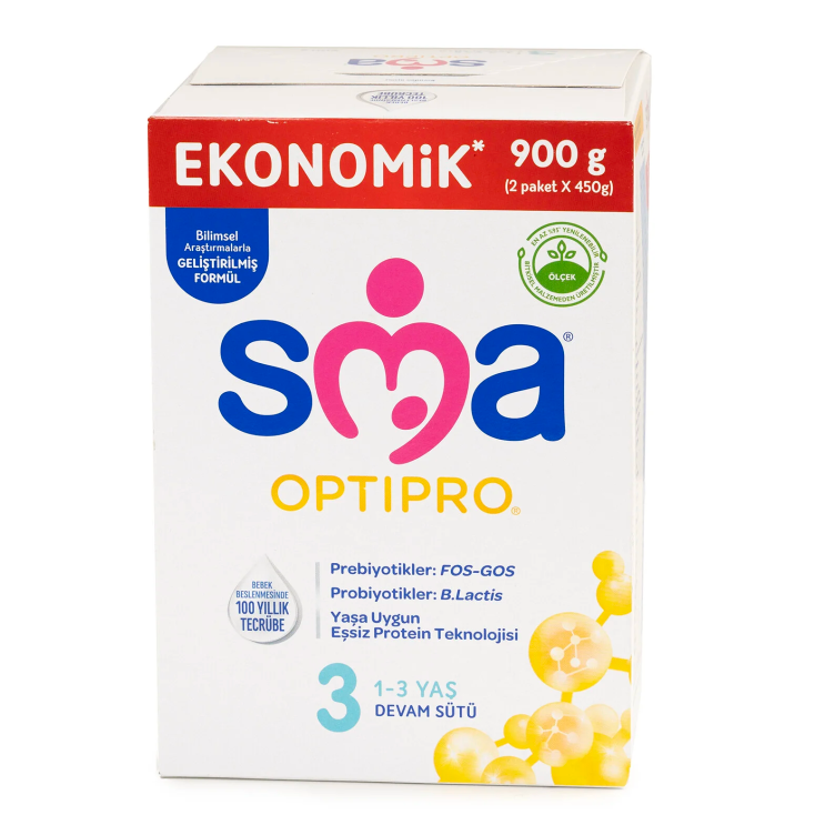 Sma Optipro 3 Devam Sütü 900 g (2 Paket x 450 g) - 1