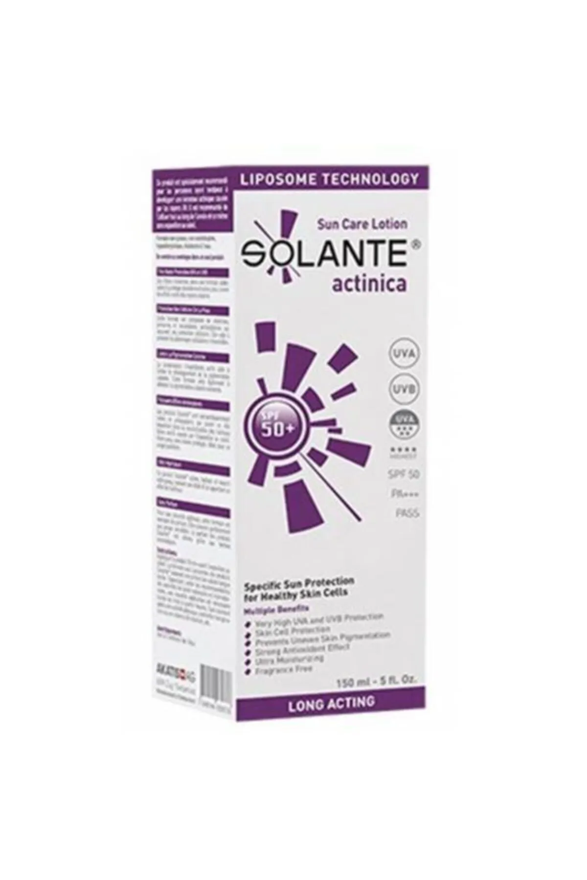 Solante Actinica Sun Care Lotion SPF 50+ 150 ml - 1