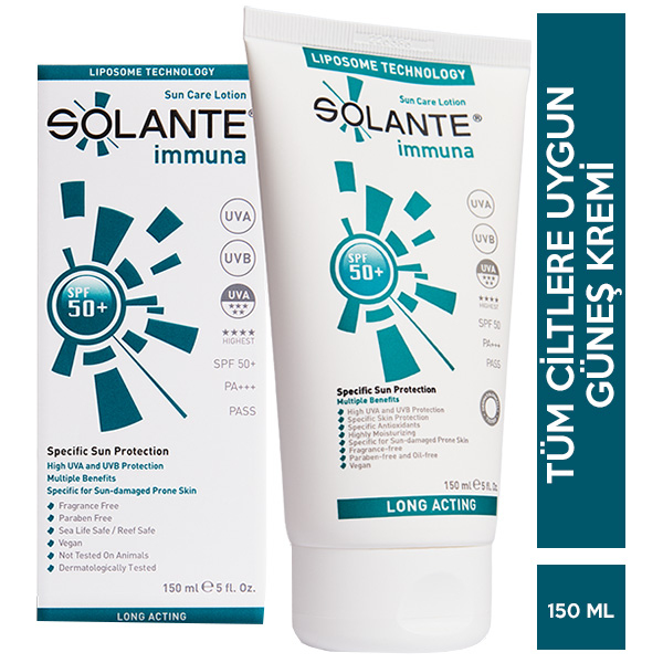 Solante Immuna SPF 50+ Güneş Losyonu 150 ml - 1