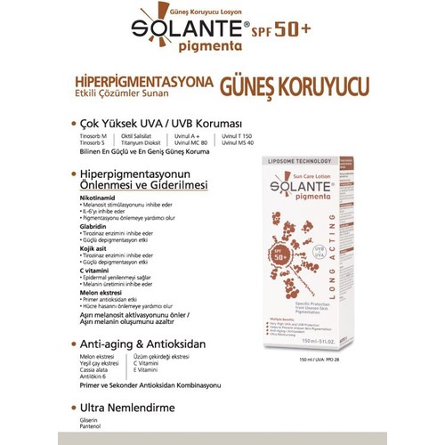 Solante Pigmenta Lotion SPF 50+ 150 ml - 2