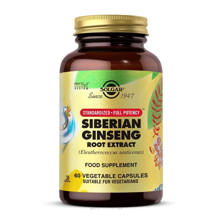 Solgar Siberian Ginseng Root Extract 60 Kapsül - 1