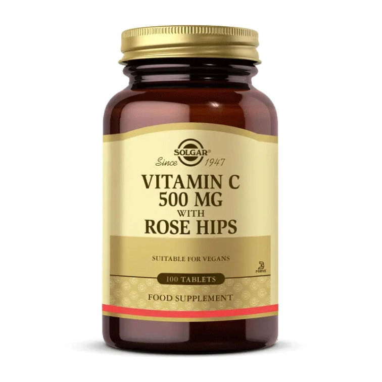 Solgar Vitamin C 500 mg with Rose Hips 100 Tablet - 1